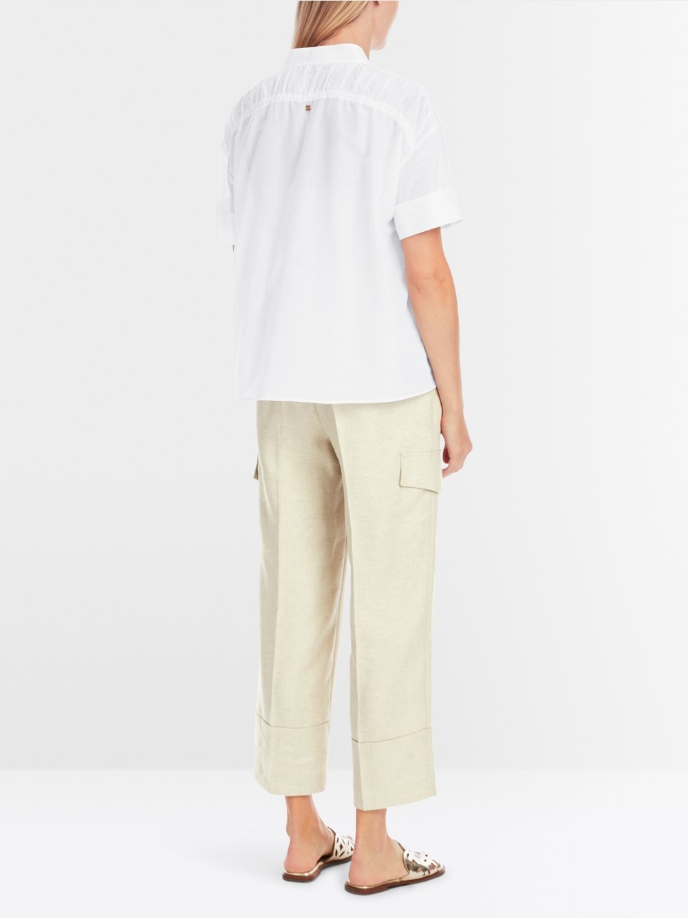 MarcCain Semi-transparent smock blouse