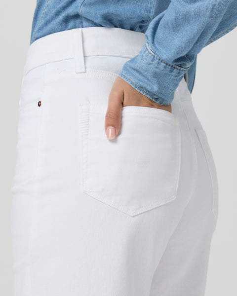 Paige Jeans- Anessa Ankle Wide Leg White Jean