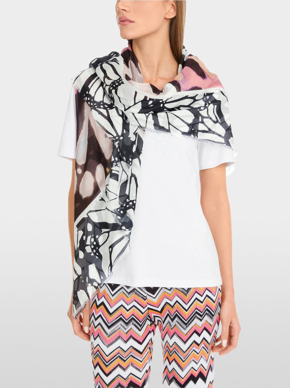MarcCain Delicate Scarf in Cotton and Silk