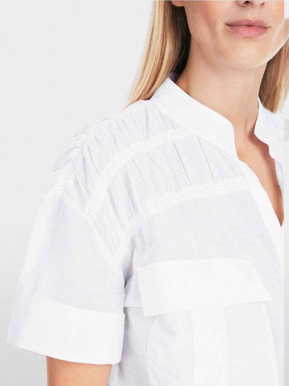 MarcCain Semi-transparent smock blouse
