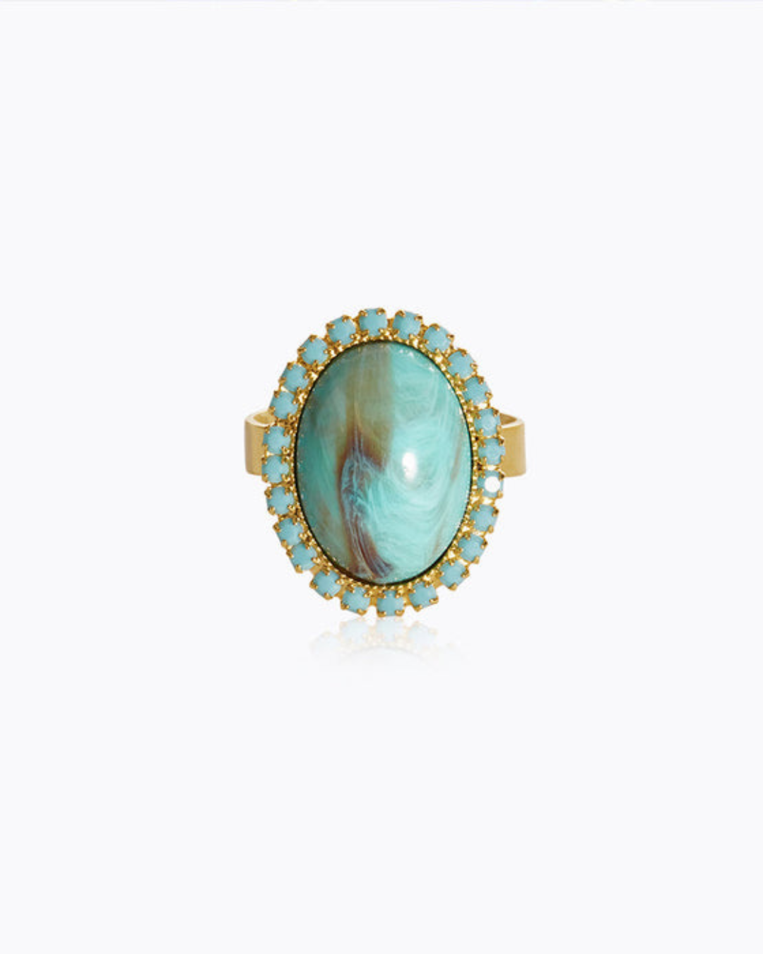 Boho Turqouise Ring / Turquoise Matt - Gold