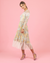 Emilia floral printed dress with lace trim – Multi
