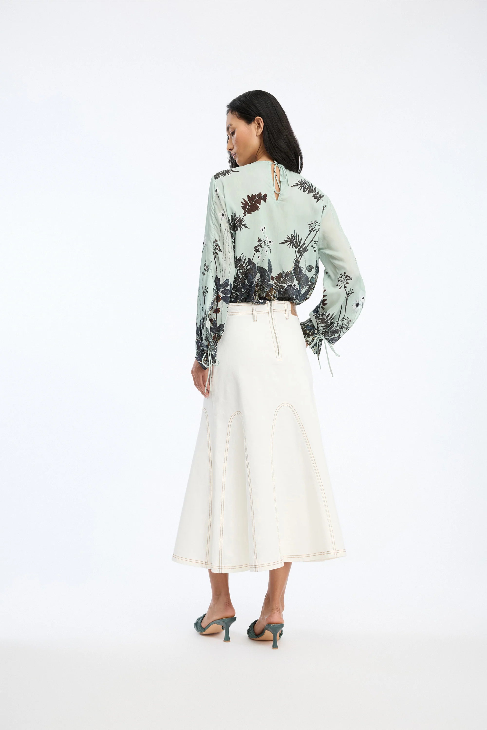 MUNTHE basilia silk mixed top