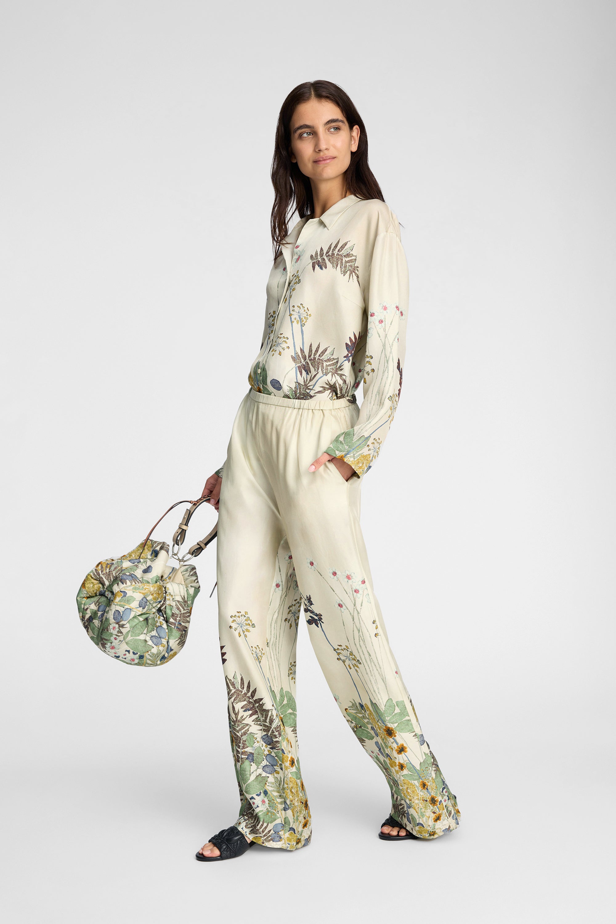 MUNTHE fabert silk trouser