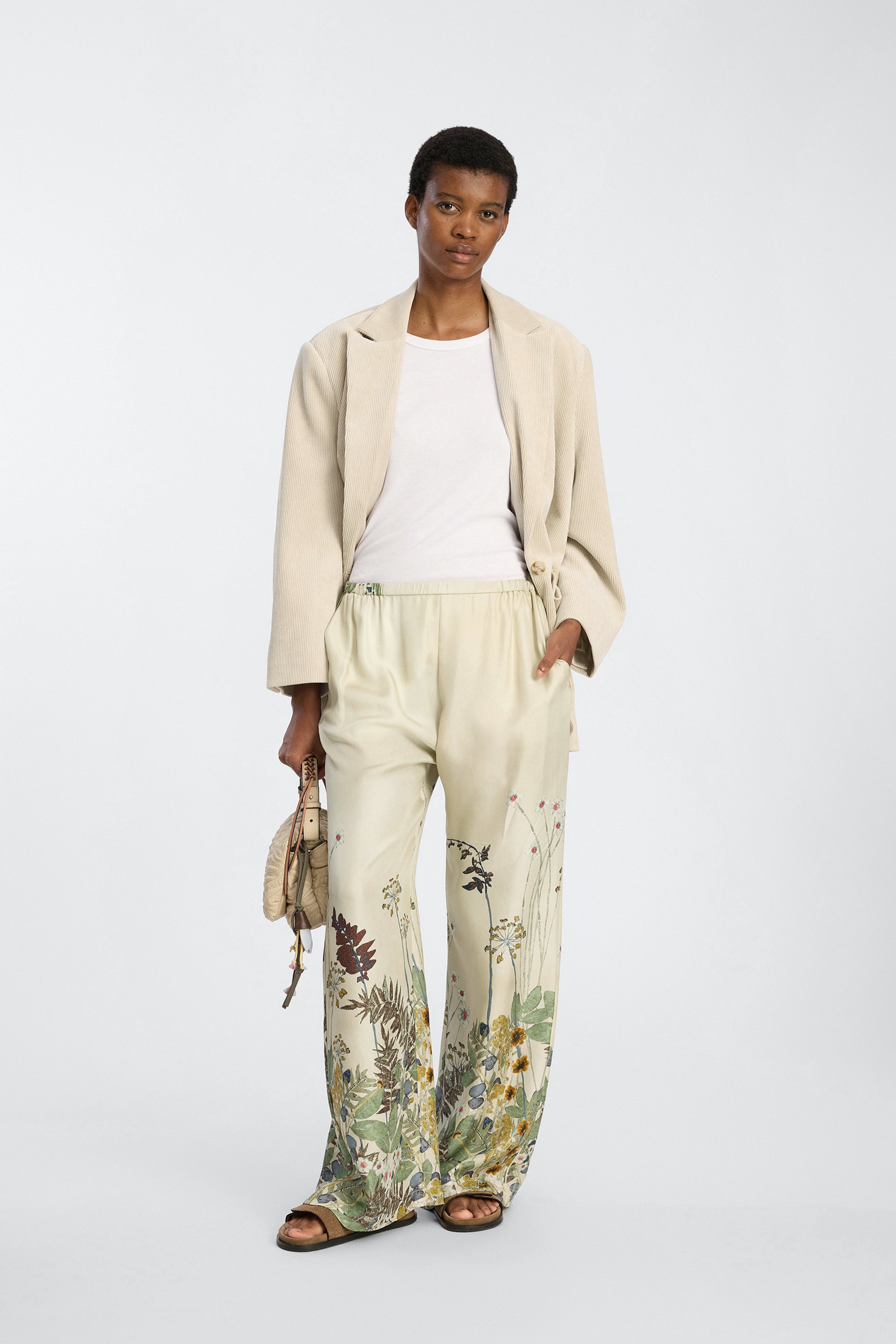 MUNTHE fabert silk trouser