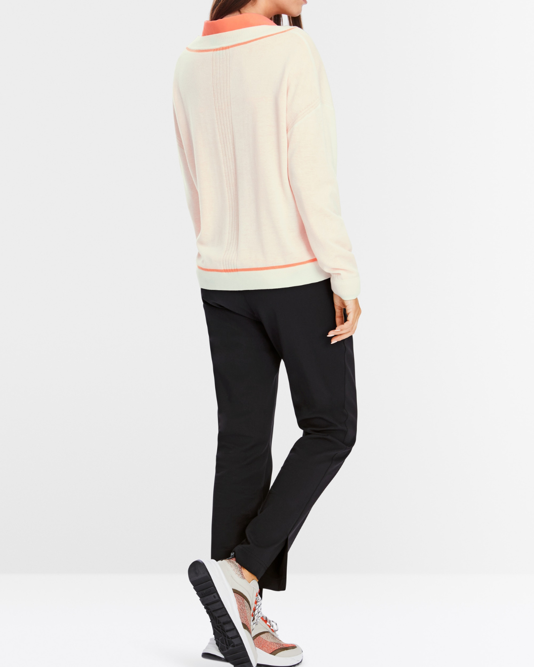 V-neck &quot;Rethink Together&quot; sweater