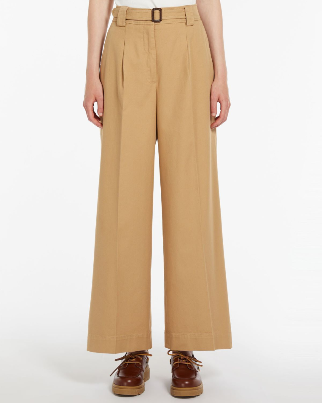 Wide-fit Cotton Trousers