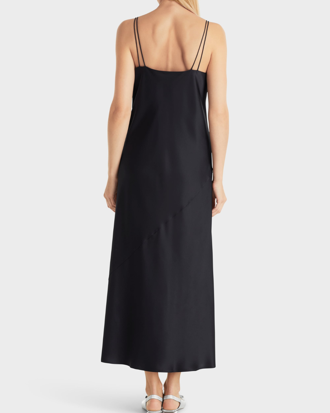 Midi-length strap dress