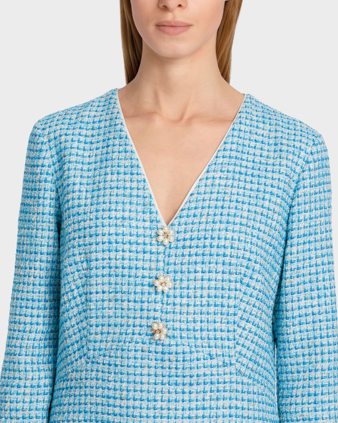 Dress In A Structured Check Pattern