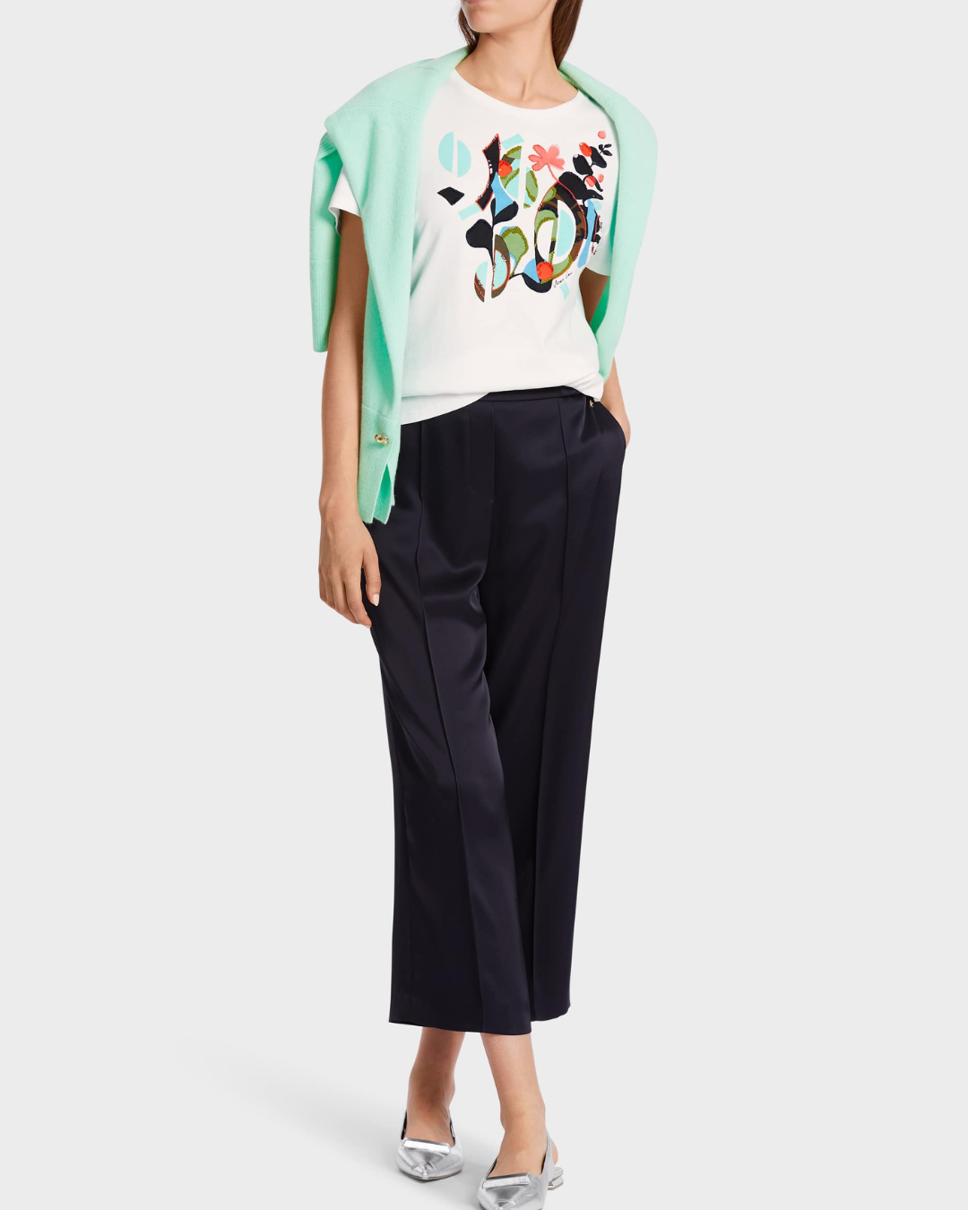 Tailored T-shirt with print