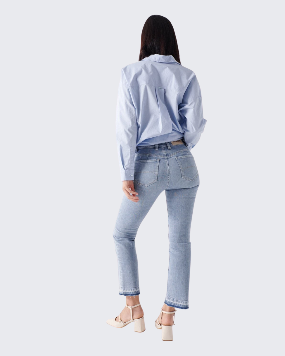 Push Up Destiny Cropped Flare Jeans