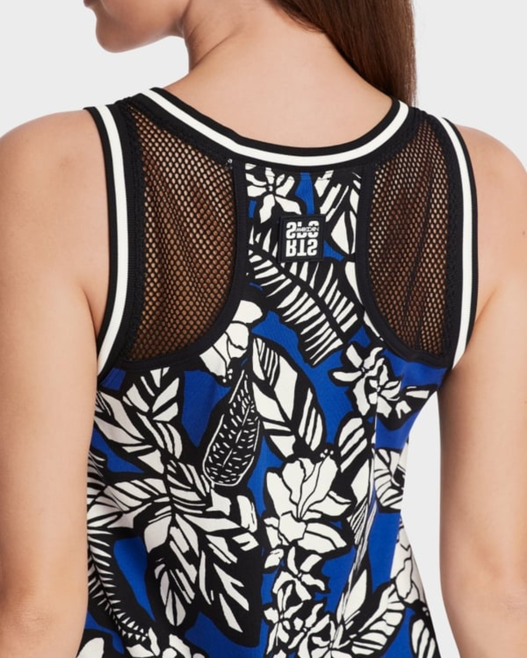 Sleeveless top with floral print