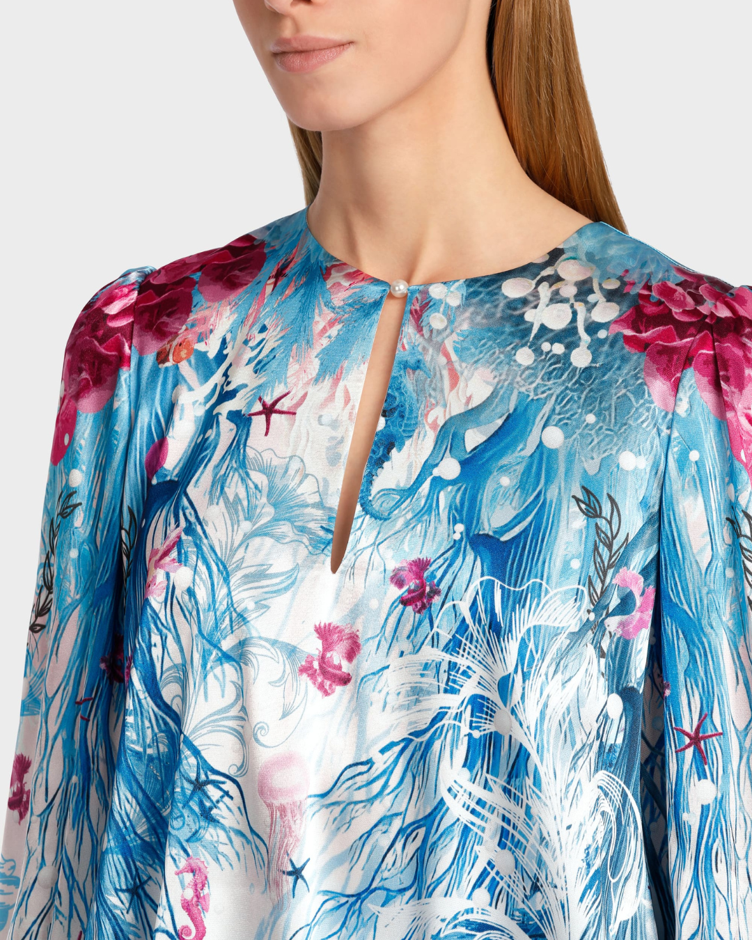 Slip-on underwater design blouse
