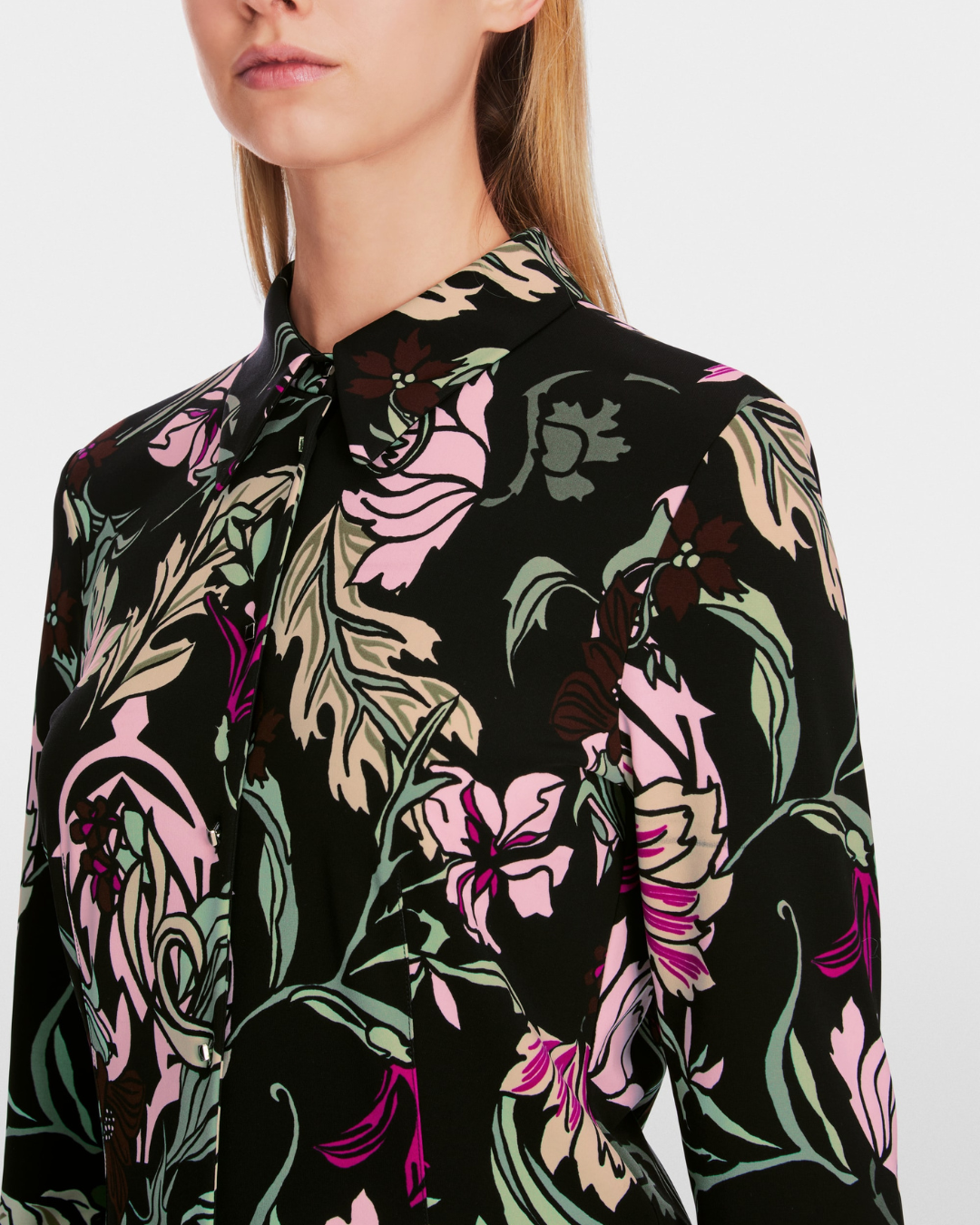 Shirt blouse in flower print