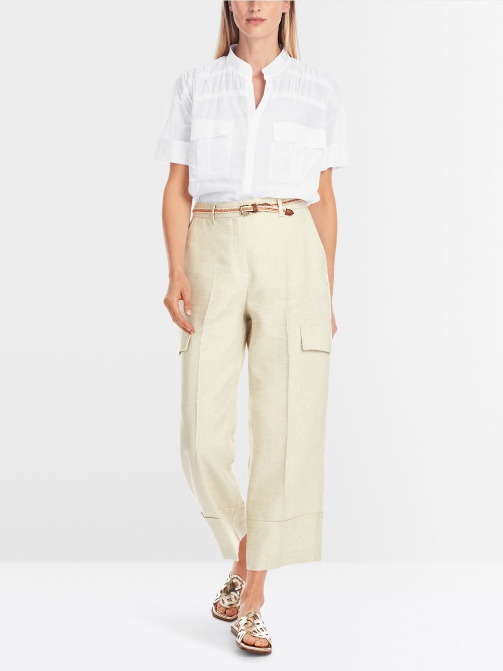 MarcCain Semi-transparent smock blouse