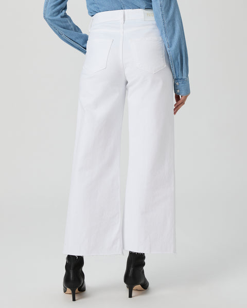 Paige Jeans- Anessa Ankle Wide Leg White Jean