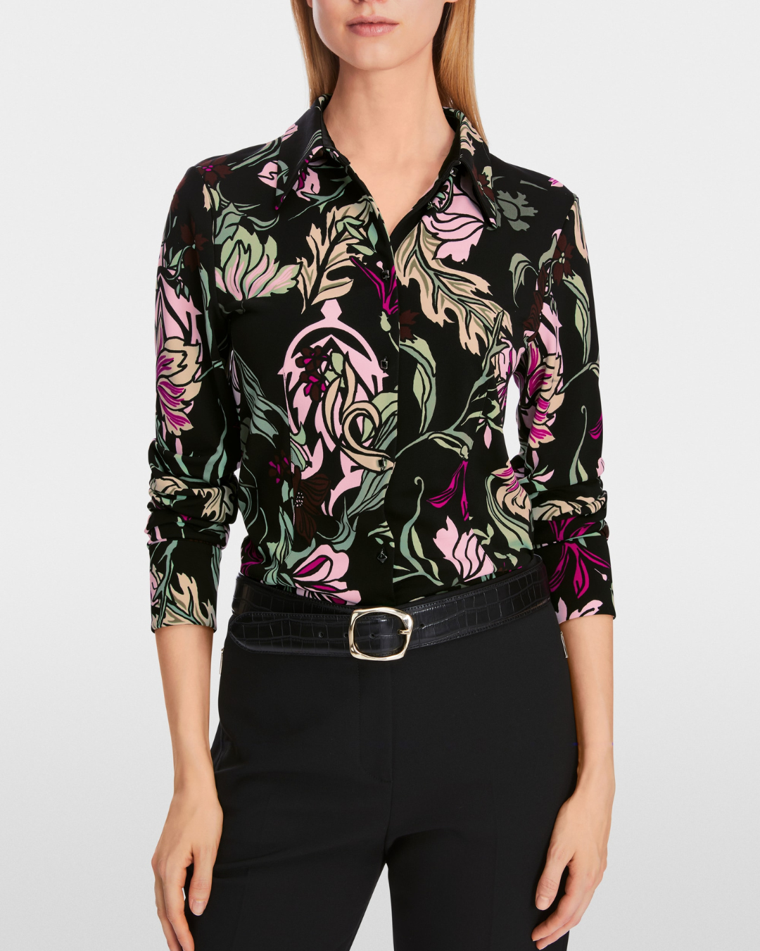 Shirt blouse in flower print