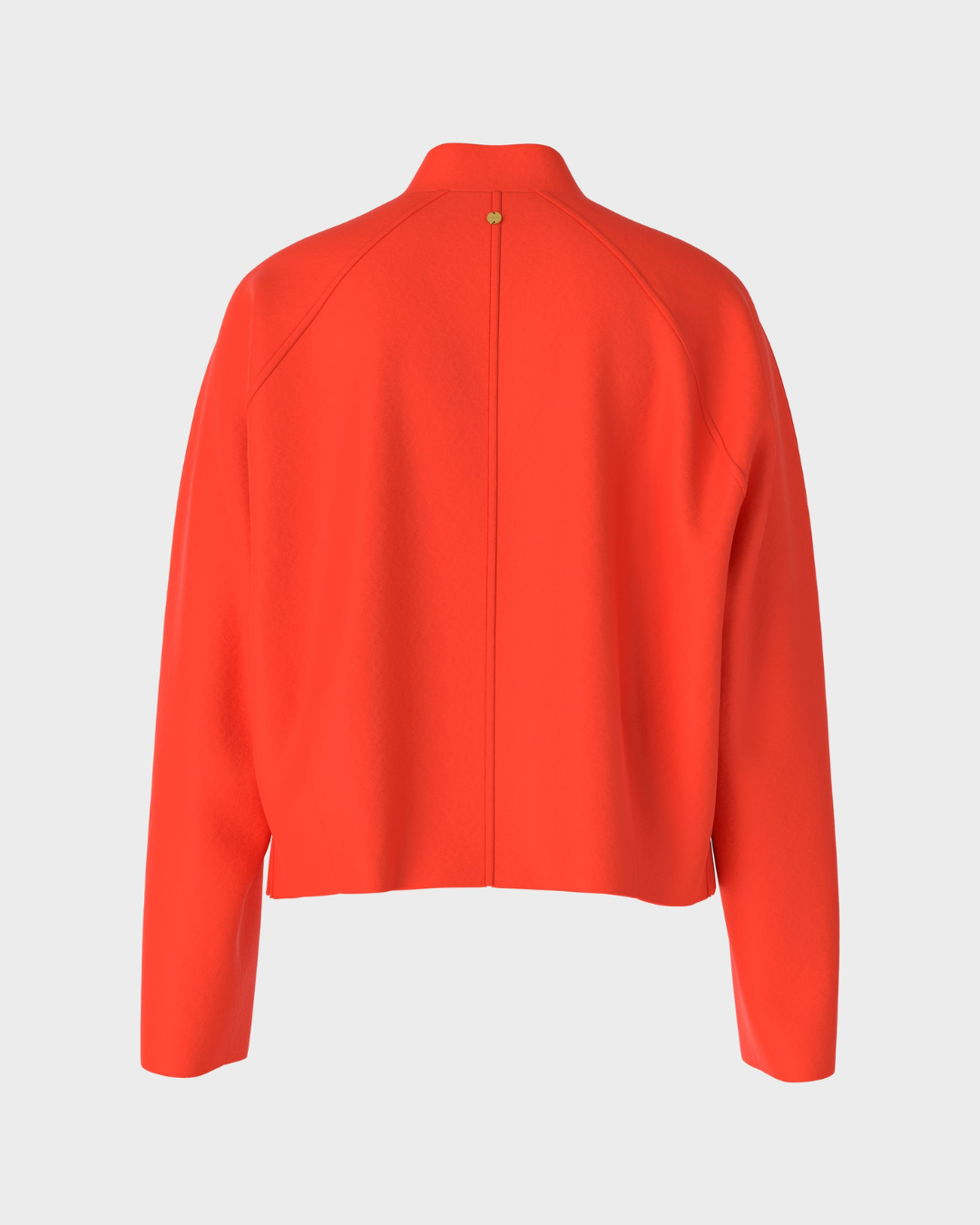 Wool outdoor jacket - bright tomato