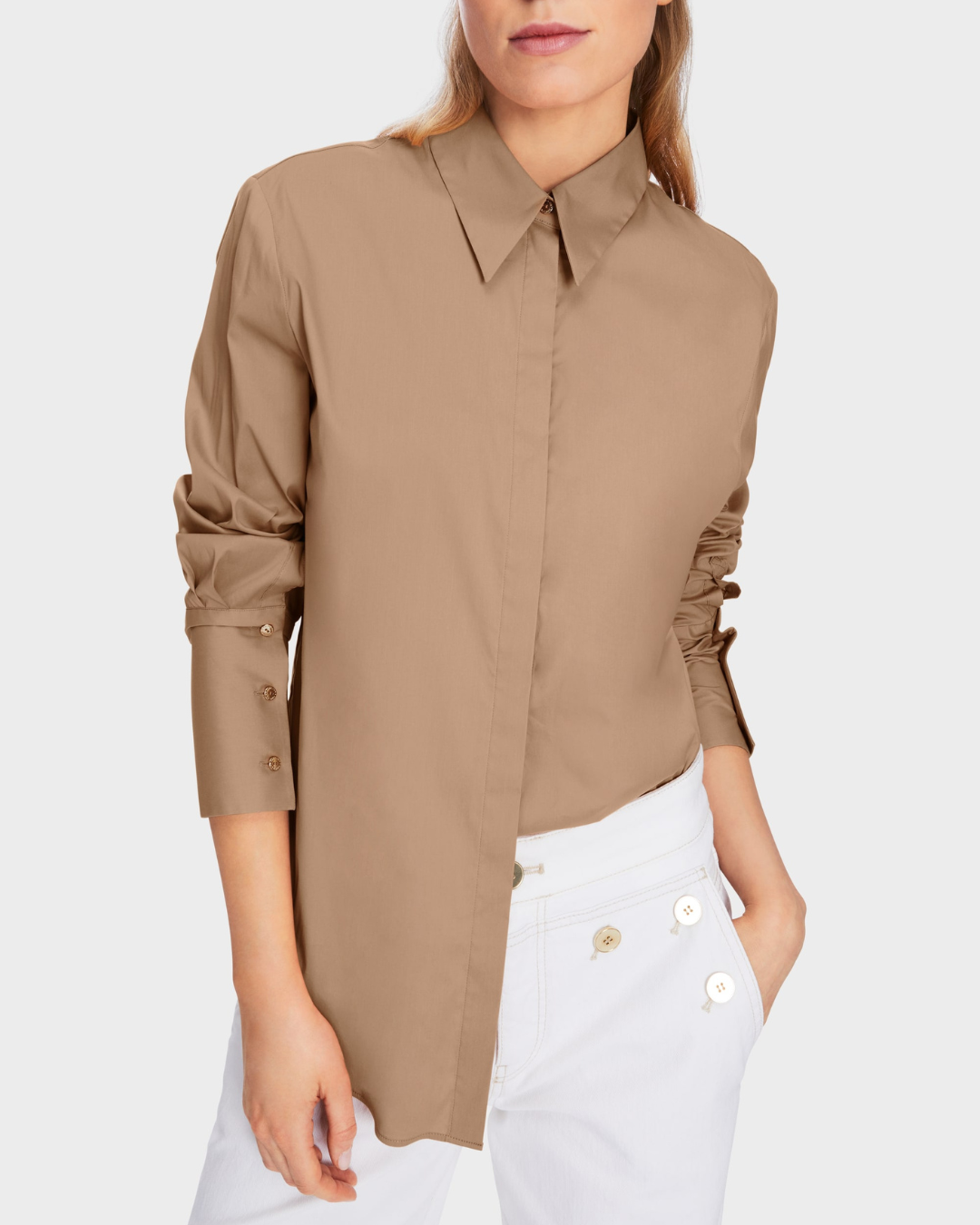 Blouse with Wide Cuff Sleeve