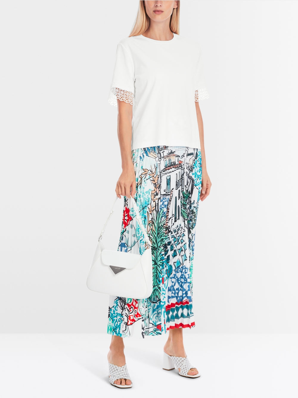 MarcCain T-shirt with lace trim