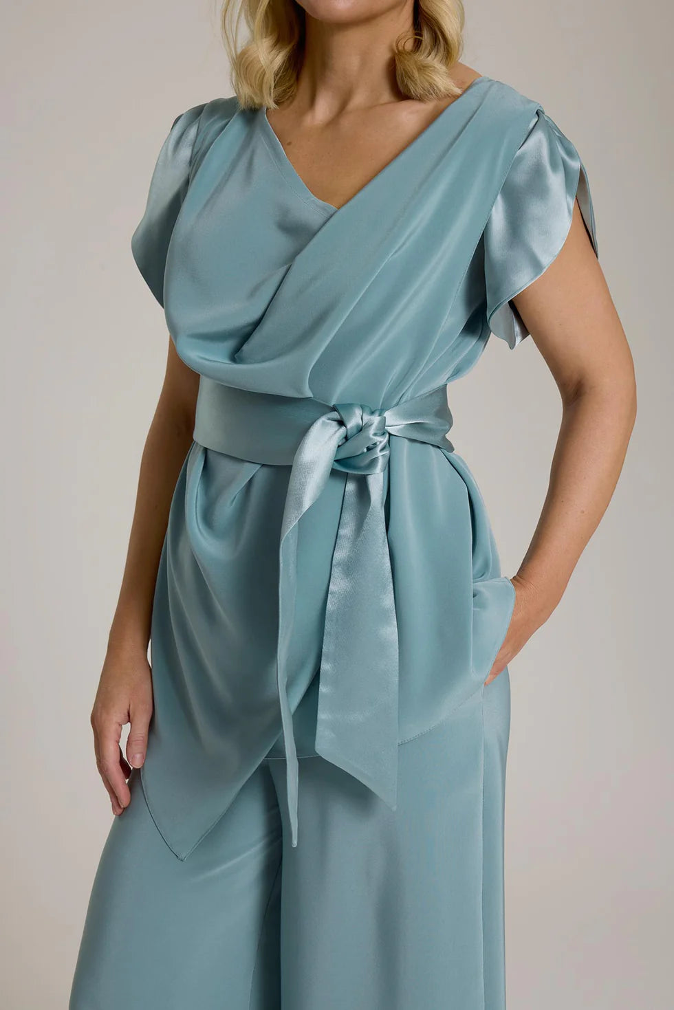 MonessaJoan Ailbhe Top Duck Egg Blue