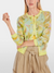 MarcCain CARDIGAN IN PRINT - SOFT LIMEADE