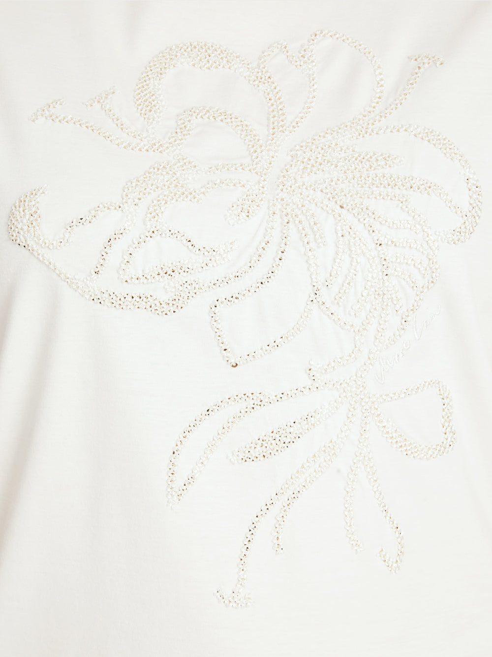 MarcCain Embroidered T-shirt in pure cotton