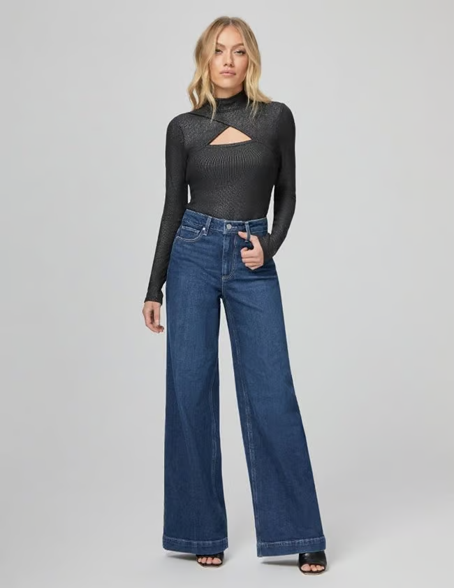 Paige Jeans-Harper High Rise Wide Leg Jean - Main Image
