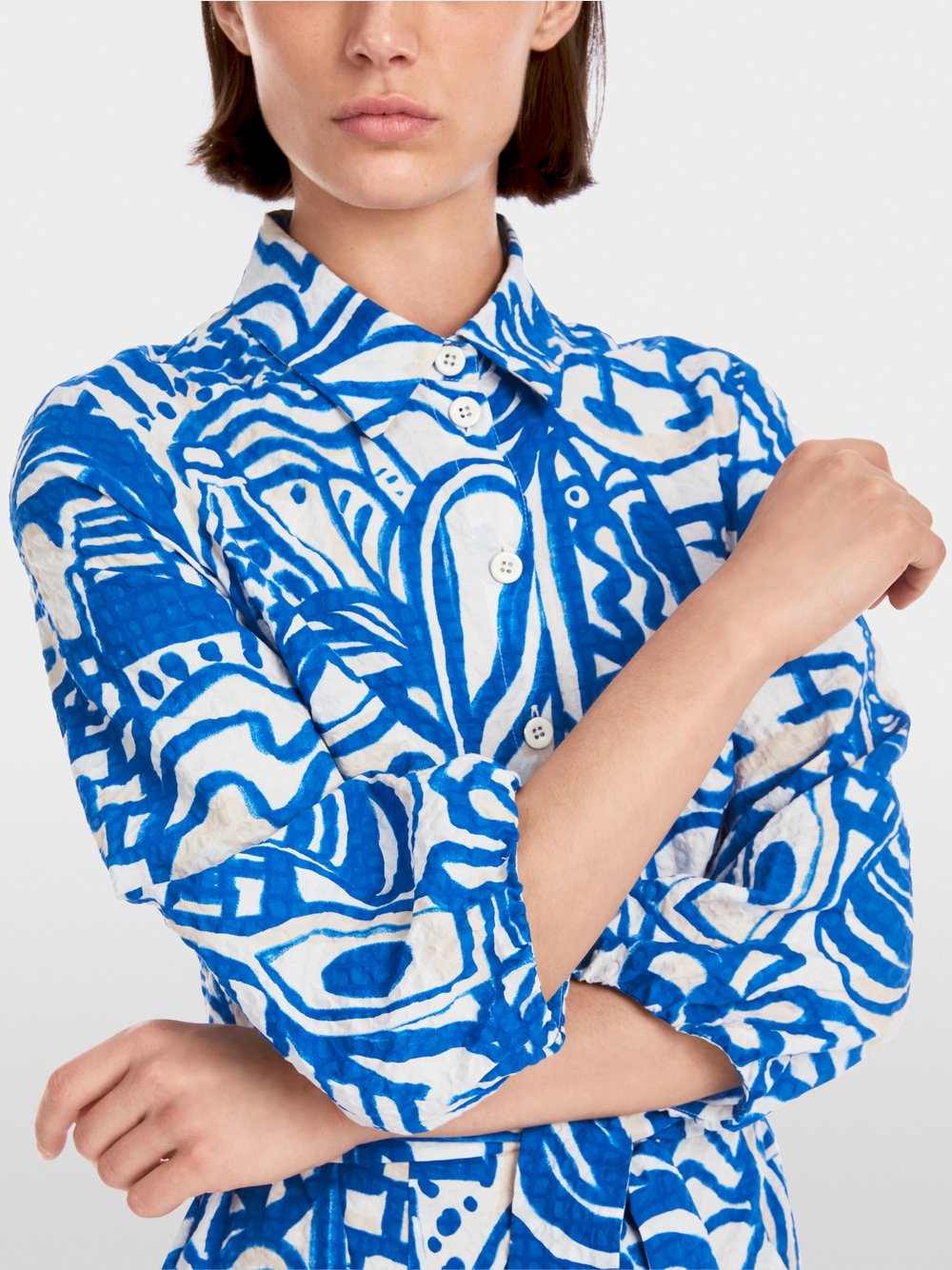 MarcCain Shirt dress with painting print