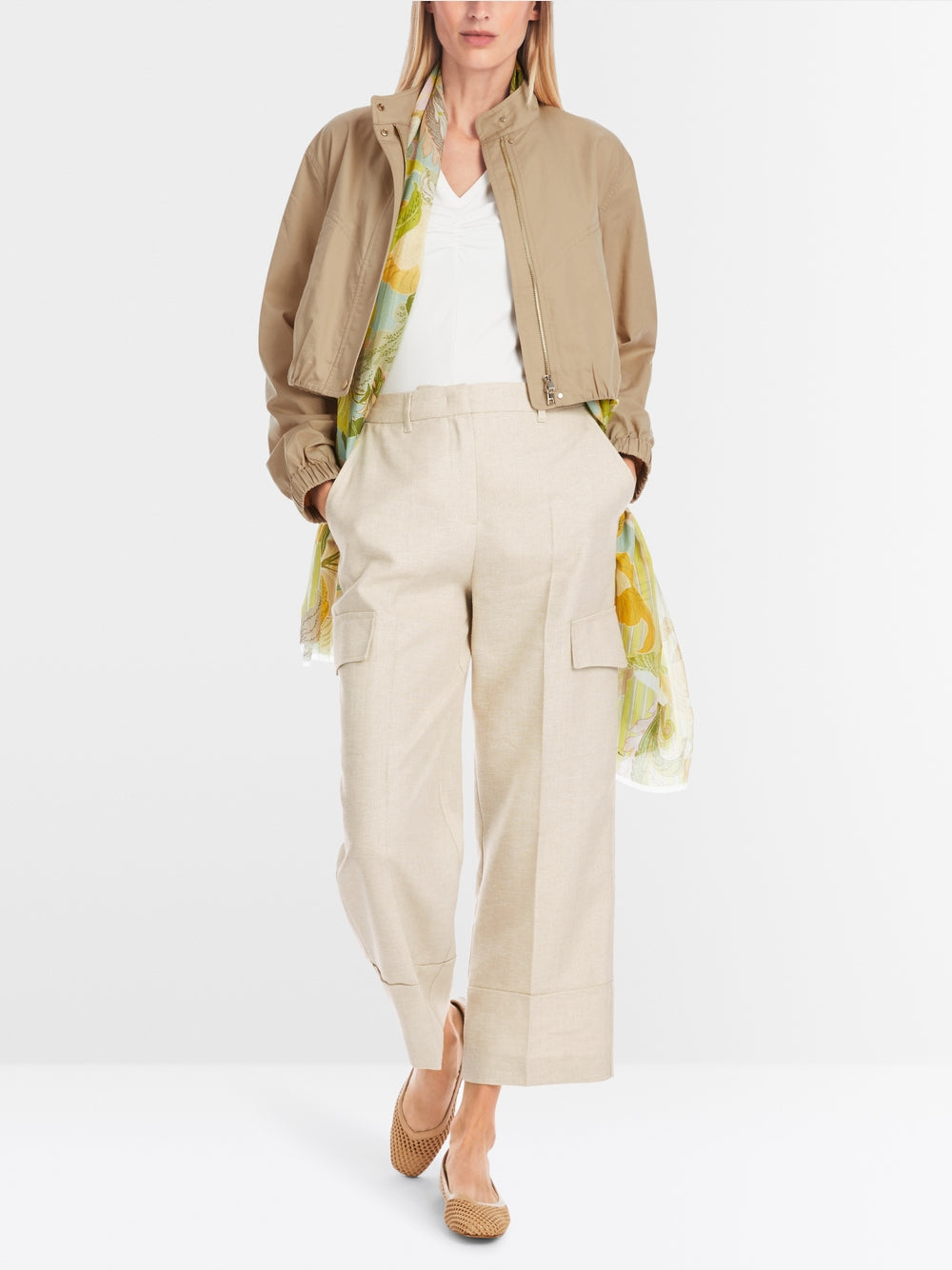 MarcCain Short jacket with stand-up collar