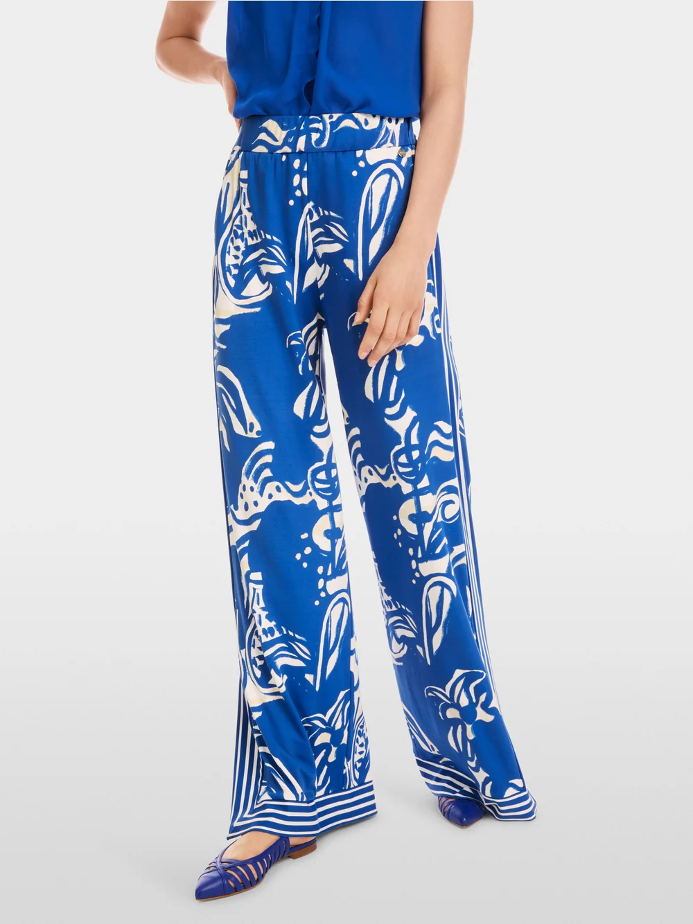 MarcCain SUMMER PANT - GENTIAN (BLUE)