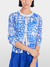 MarcCain MARC CAIN BLUE PRINT CARDIGAN KNITTED IN GERMANY