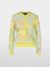 MarcCain CARDIGAN IN PRINT - SOFT LIMEADE
