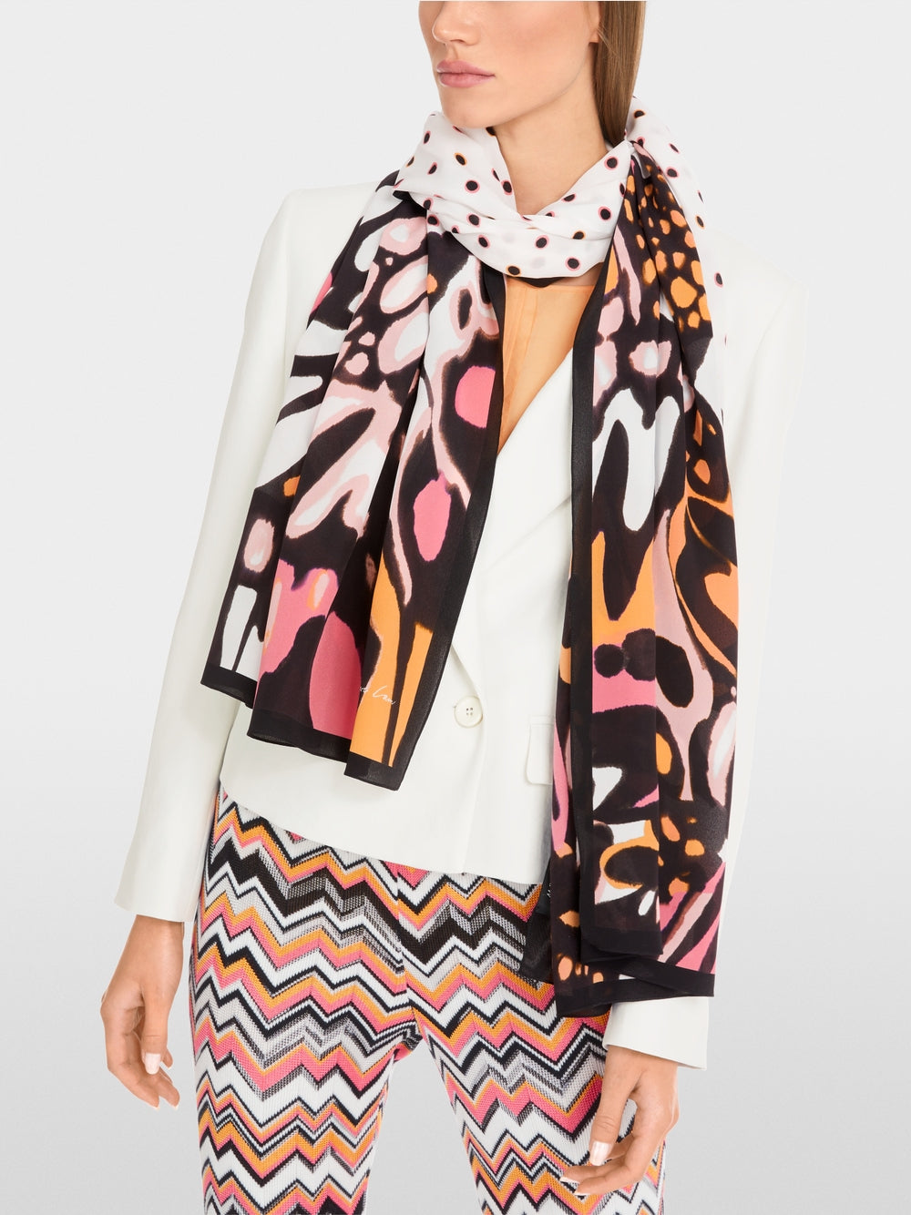 MarcCain Silk Scarf in Butterfly Design
