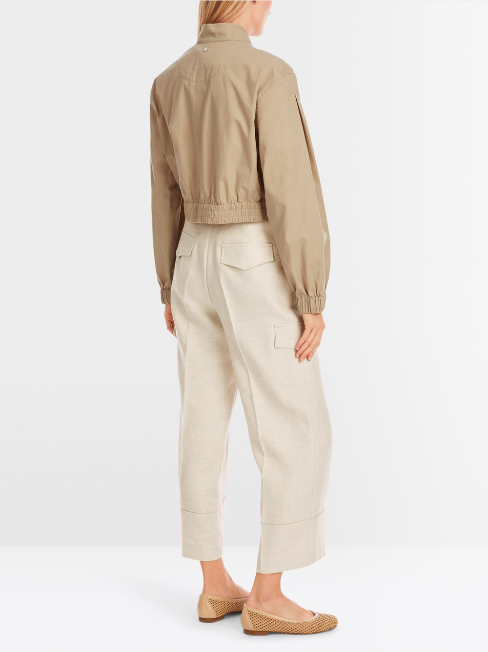 MarcCain Short jacket with stand-up collar