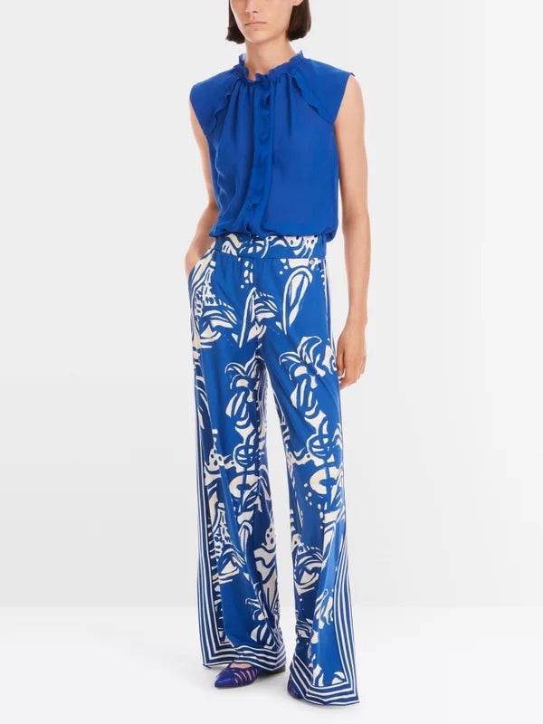 MarcCain SUMMER PANT - GENTIAN (BLUE)