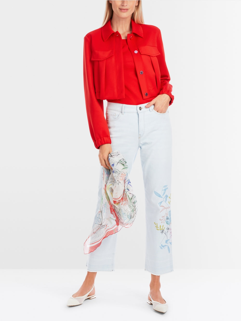 MarcCain Short Jacket in Scuba Jersey