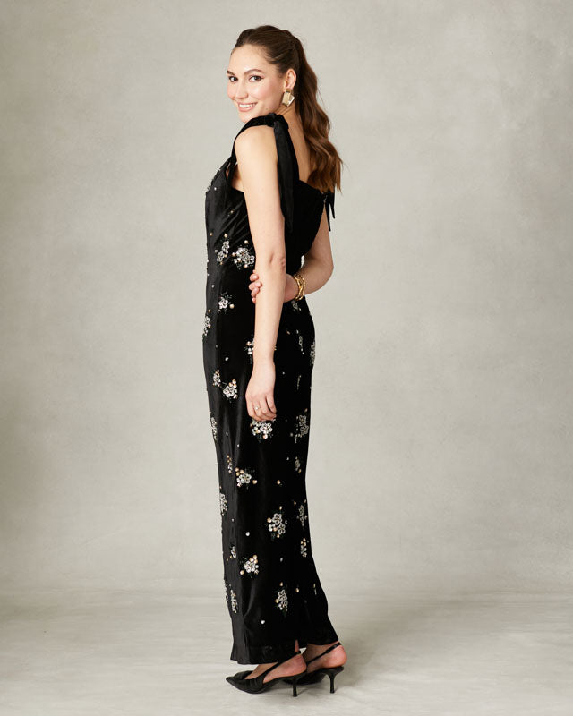 Fee G Camilla-long beaded dress