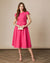 Fee G Charlotte-tailored dress with braid