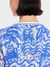 MarcCain MARC CAIN BLUE PRINT CARDIGAN KNITTED IN GERMANY