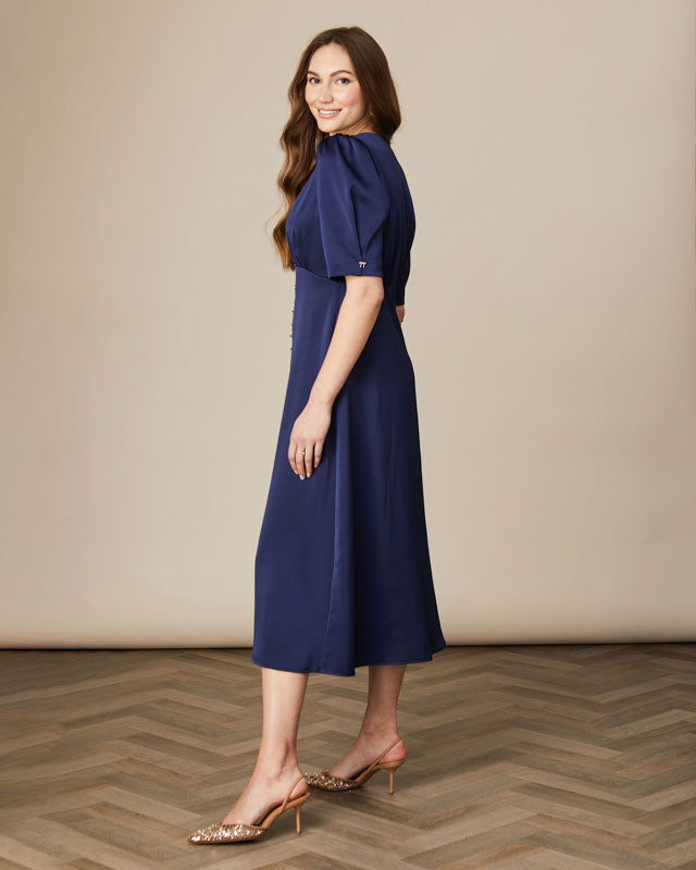 Fee G Evelyn-long dress with buttons