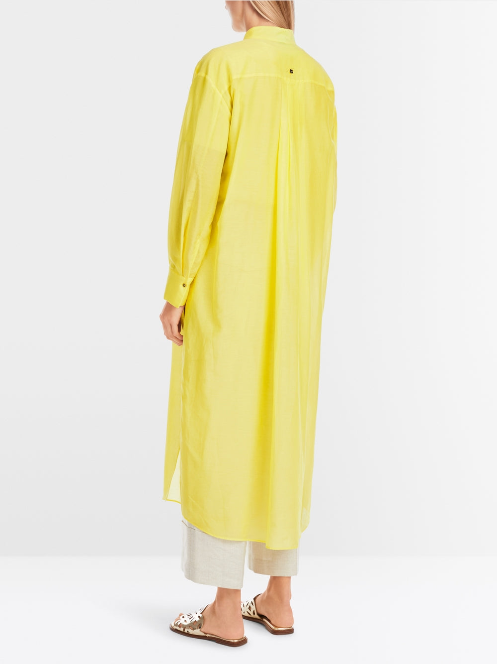 MarcCain Long shirt blouse with pintucks