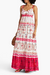 Saloni Shell Mosaic Linen Dress