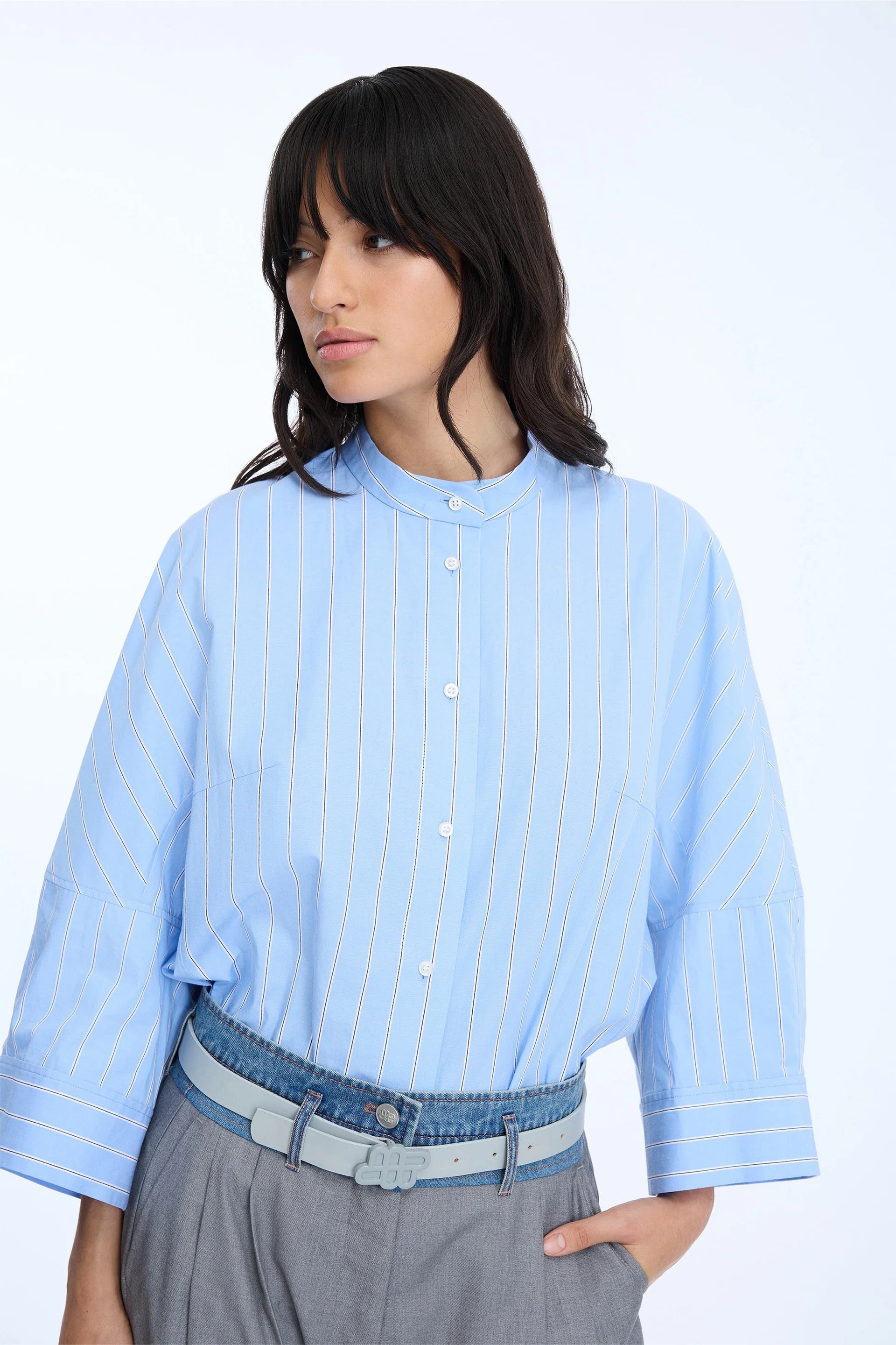 MUNTHE NEELA STRIPE BLOUSE