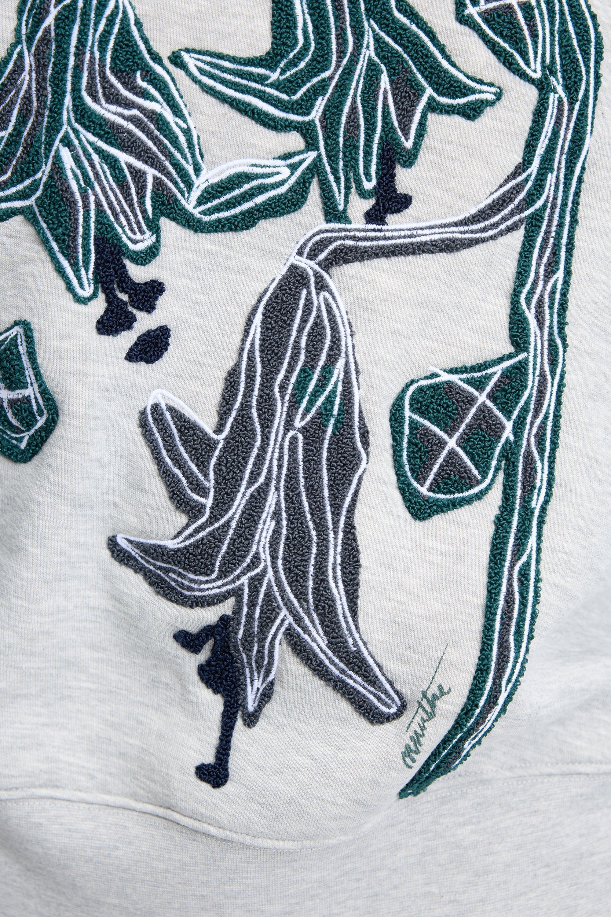 MUNTHE NAKOA LIGHT GREY SWEATSHIRT