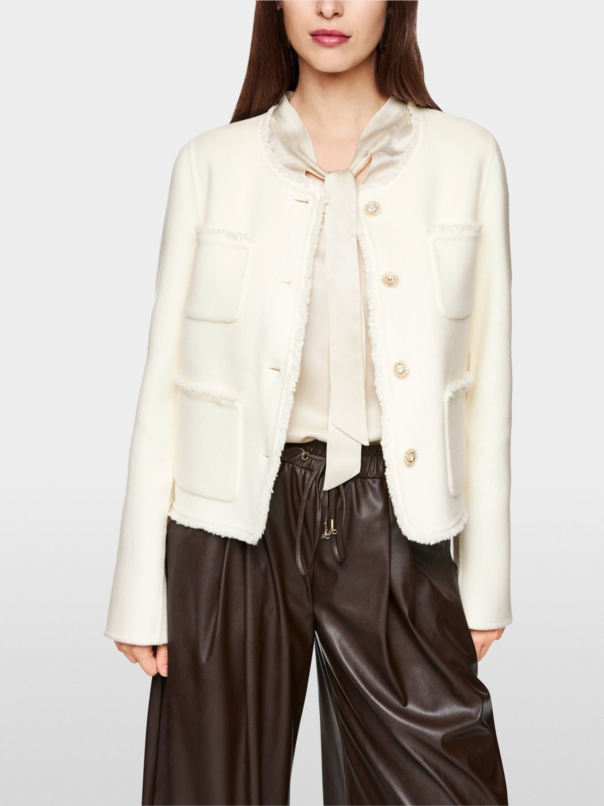 Jacket with patch pockets