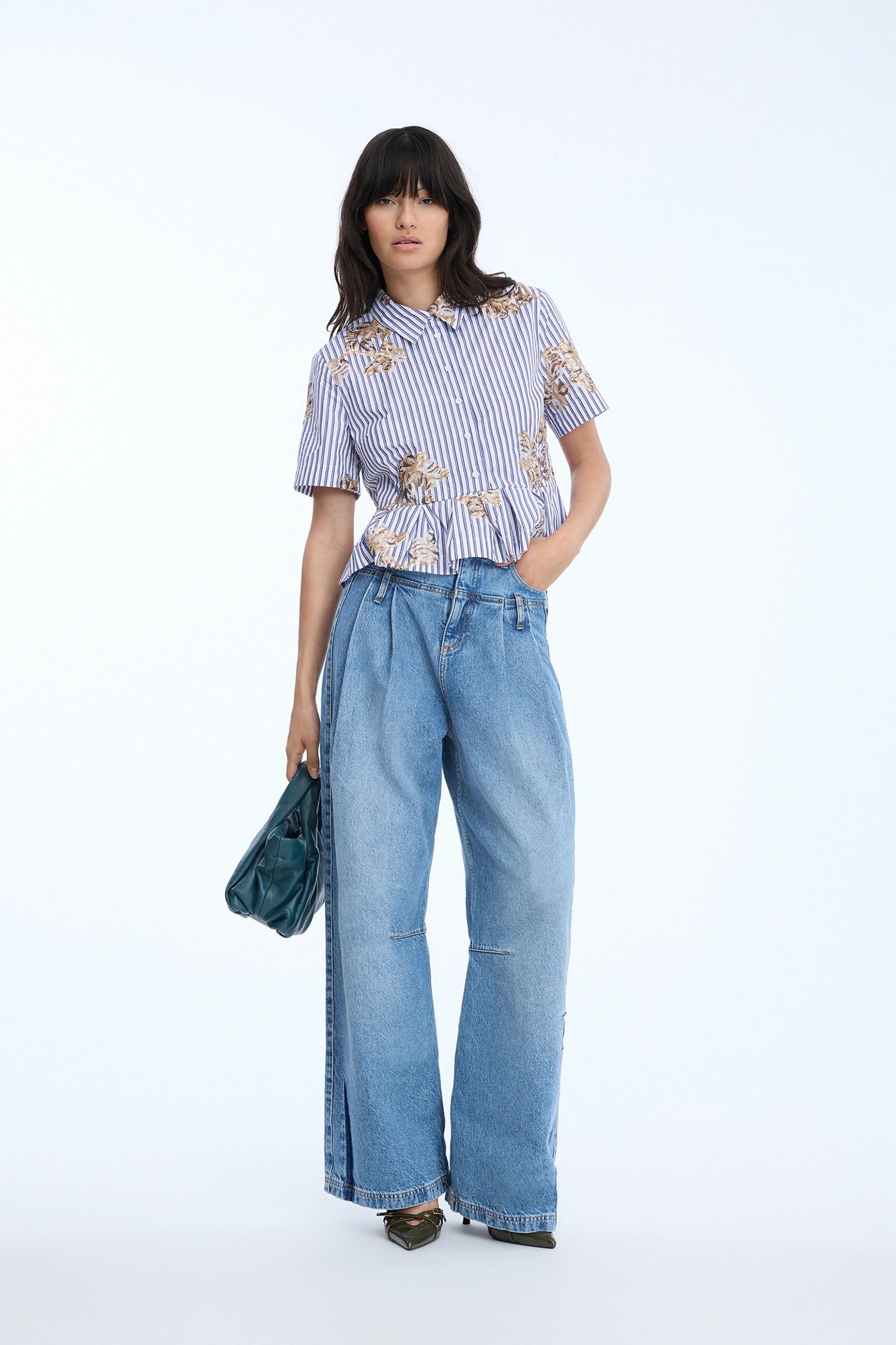 MUNTHE NURIANA STRIPE WHITE SHIRT