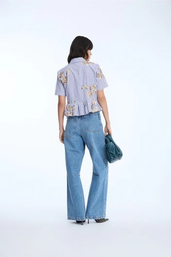 MUNTHE NURIANA STRIPE WHITE SHIRT