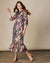Fee G Maria-puff sleeve lurex dress