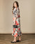 Fee G Poppy-printed long dress